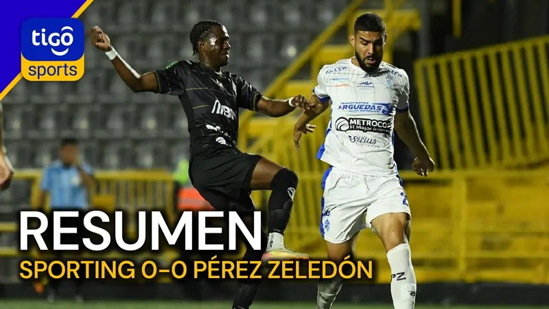 Cầu thủ Zeledon tấn công mạnh mẽ trước phòng ngự của Sporting FC Cầu thủ Zeledon tấn công mạnh mẽ trước phòng ngự của Sporting FC